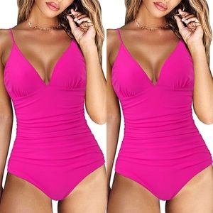 RXRXCOCO Women One Piece Swimsuits Tummy Control